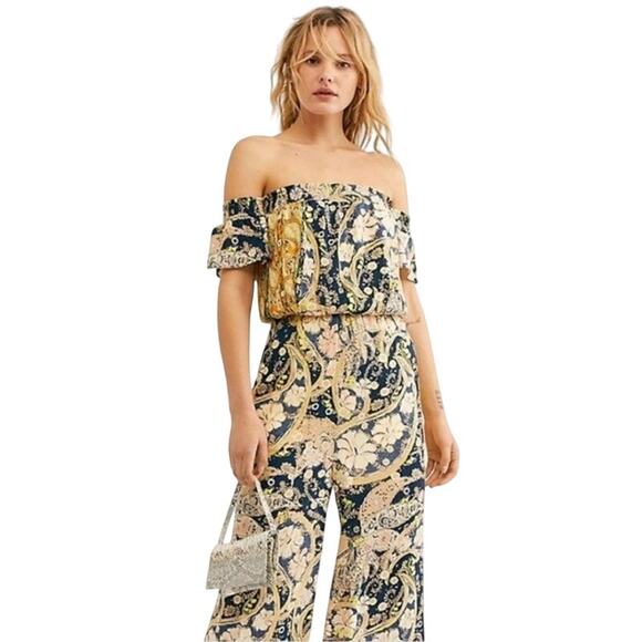 Free People Pants - Free People Carmen Jumpsuit Paisley Small